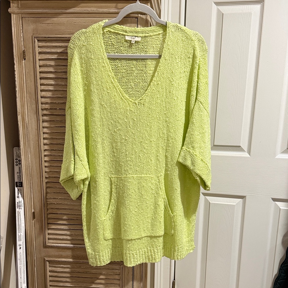 Easel Light Green Knit Sweater